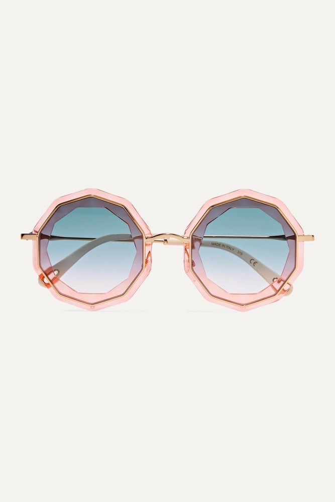 Mother's Day, Mother's Day Gift Ideas, Chloé Round-Frame Gold-Tone and Acetate Sunglasses, Chloé, NET-A-PORTER