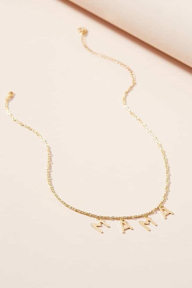 Mother's Day, Mother's Day Gift Ideas, Cloverpost Mama Necklace, Anthropologie