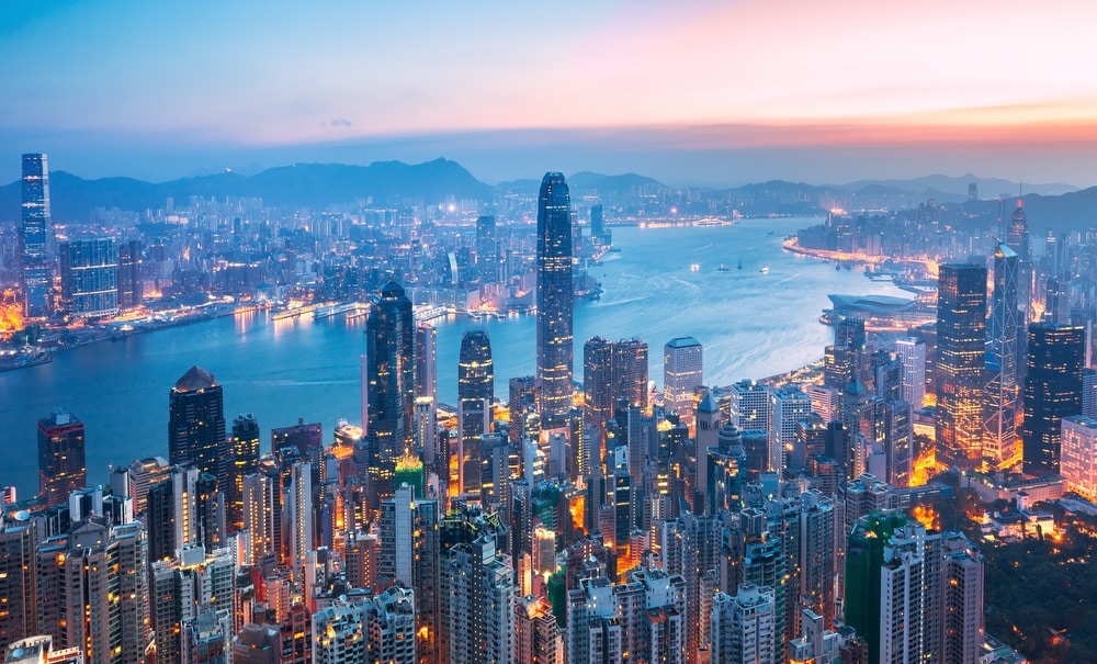 VIE magazine blog webcams at famous places Hong Kong China Skyline Aerial