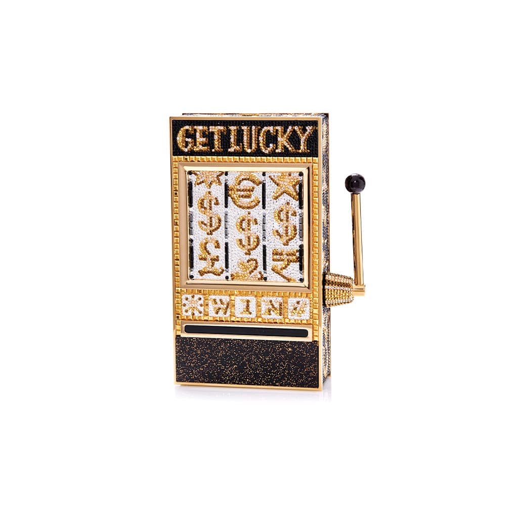 VIE Magazine C'est la VIE Curated Collection, Judith Leiber Slot Machine Get Lucky Clutch