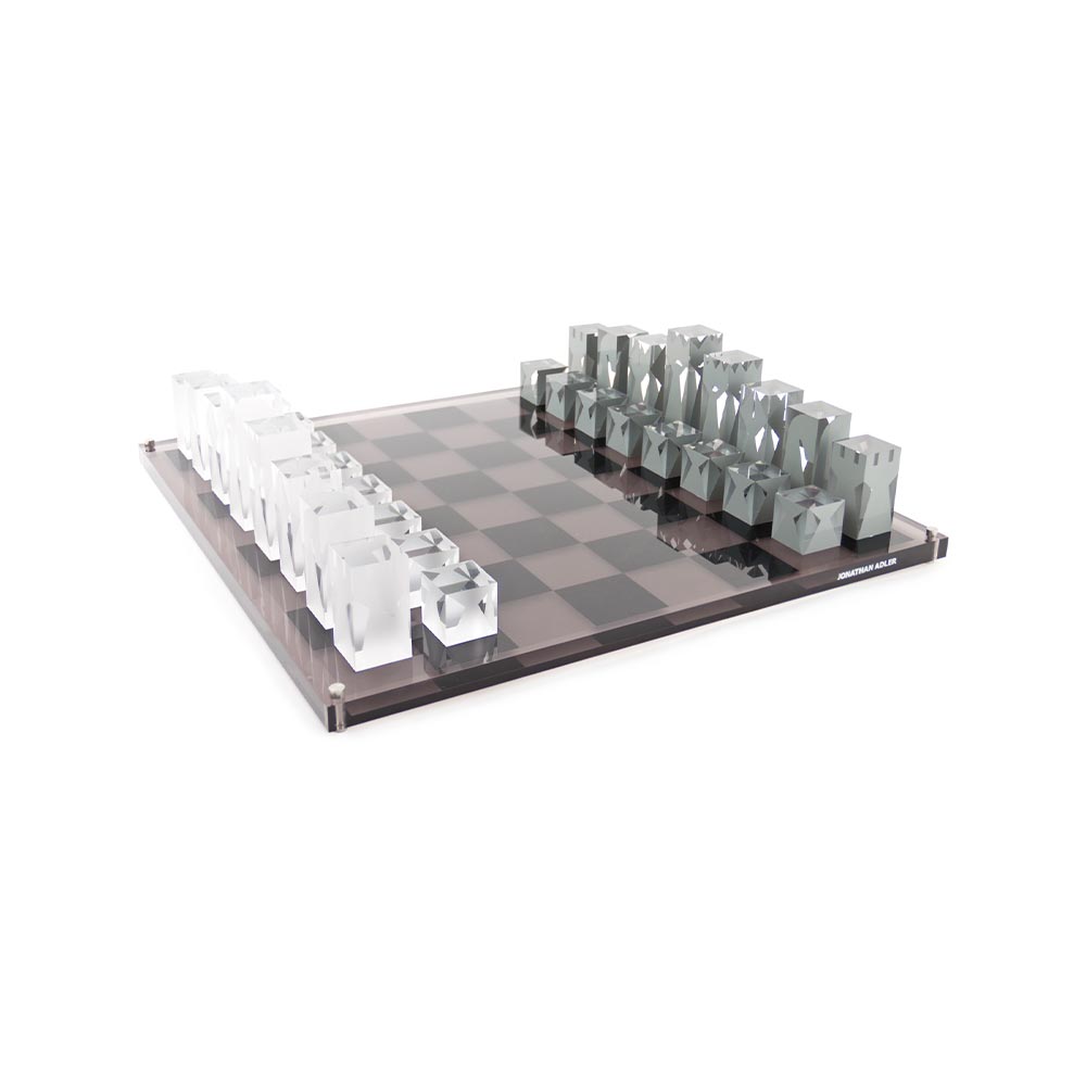 VIE Magazine C'est la VIE Curated Collection, Jonathan Adler Acrylic Chess Set