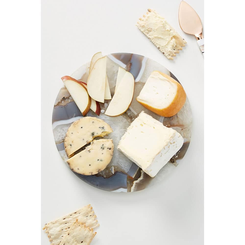 VIE Magazine C'est la VIE Curated Collection, Anthropologie Quincy Composite Agate Cheese Board