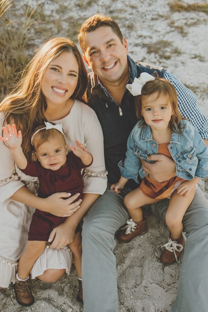 Realtor Brad Dahler with his wife, Kristin, and their two beautiful daughters