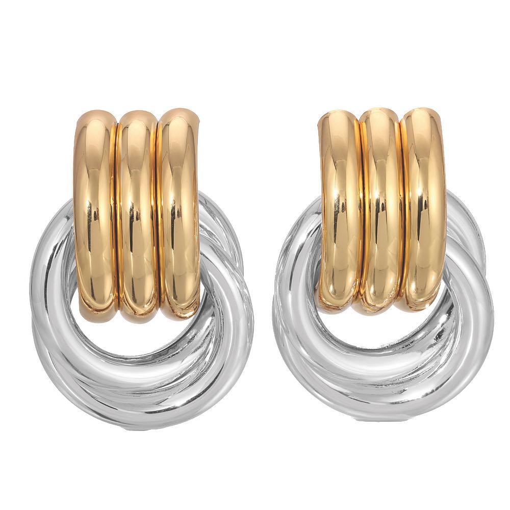 hoop earrings, gold earrings, silver earrings, gold and silver, jewelry, cest la vie, gift guide