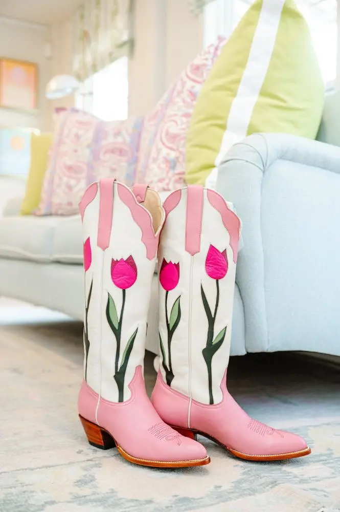 Pastel discount cowboy boots