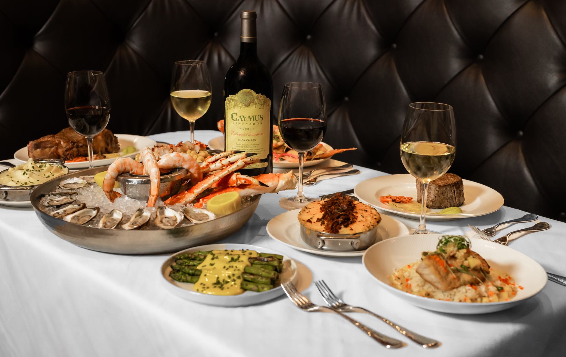 Caymus wine, caymus happy hour, 30a restaurant, 30a happy hour, high end dining, steakhouse, seafood restaurant 30a