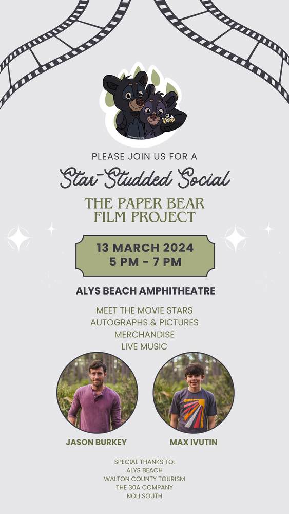 the paper bear, alys beach, Alys Beach events, Sean Couch, Jason Burkey, Max Ivutin