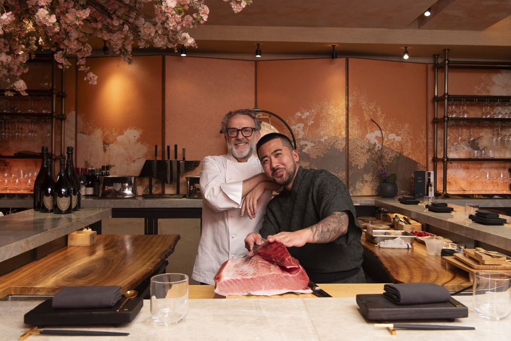 Chef Massimo Bottura, Chef Reiji Yoshizawa, famous chefs, mila omakase, miami beach restaurant