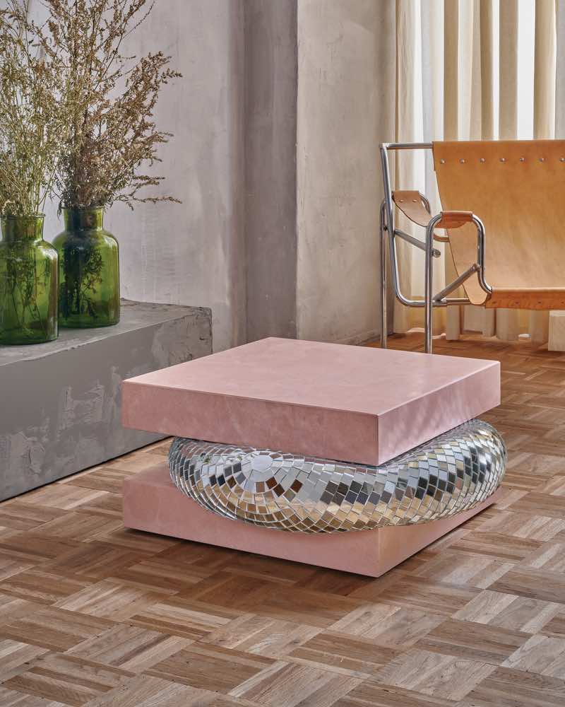 le carre rose sculptural coffee table, cest la vie, june 2024, c'est la vie,