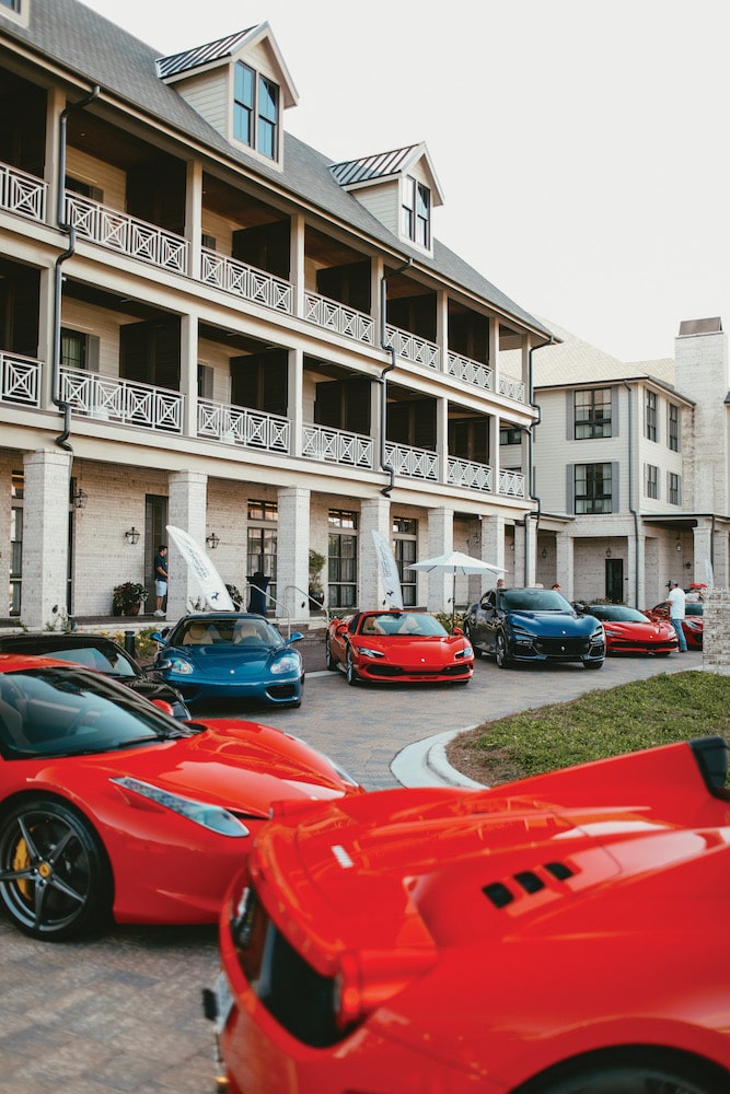 Cars of 30A, Camber Agency, Watersound Club, Camp Creek Inn & Golf Course, Ferrari of Atlanta, Velocity Restorations, Chandon Sparkling Wines