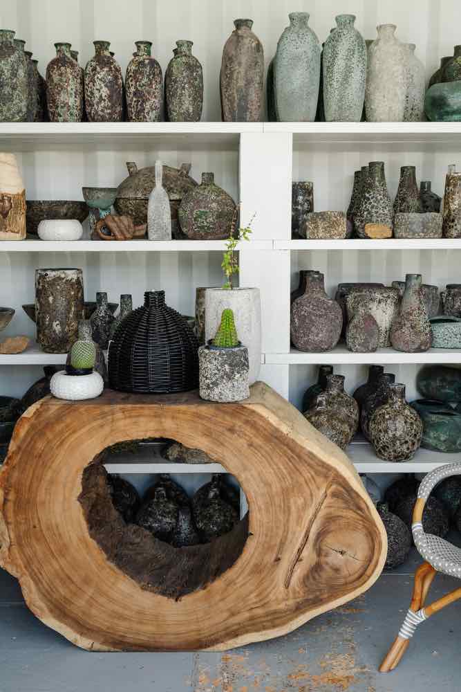 maison 30a, pottery, outdoor vases