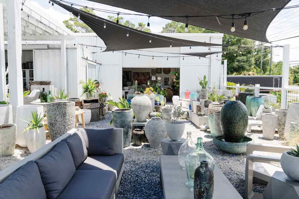 outdoor vases, outdoor decor