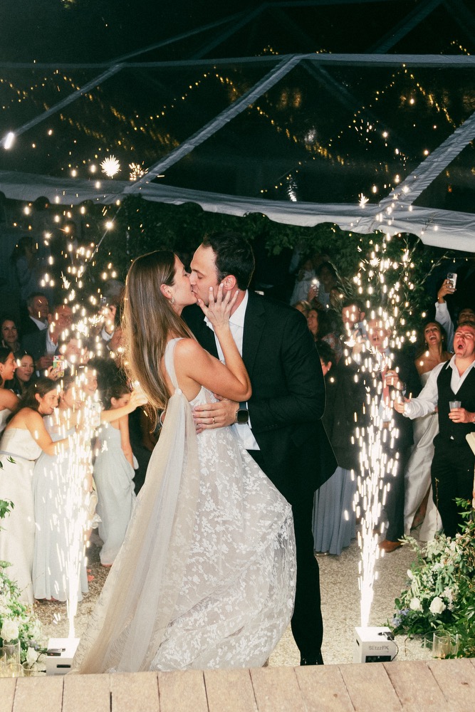 Sparkler exit, lloyd wedding