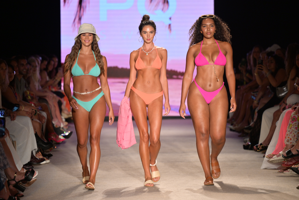 PQ swim, runway show, swim, bikinis