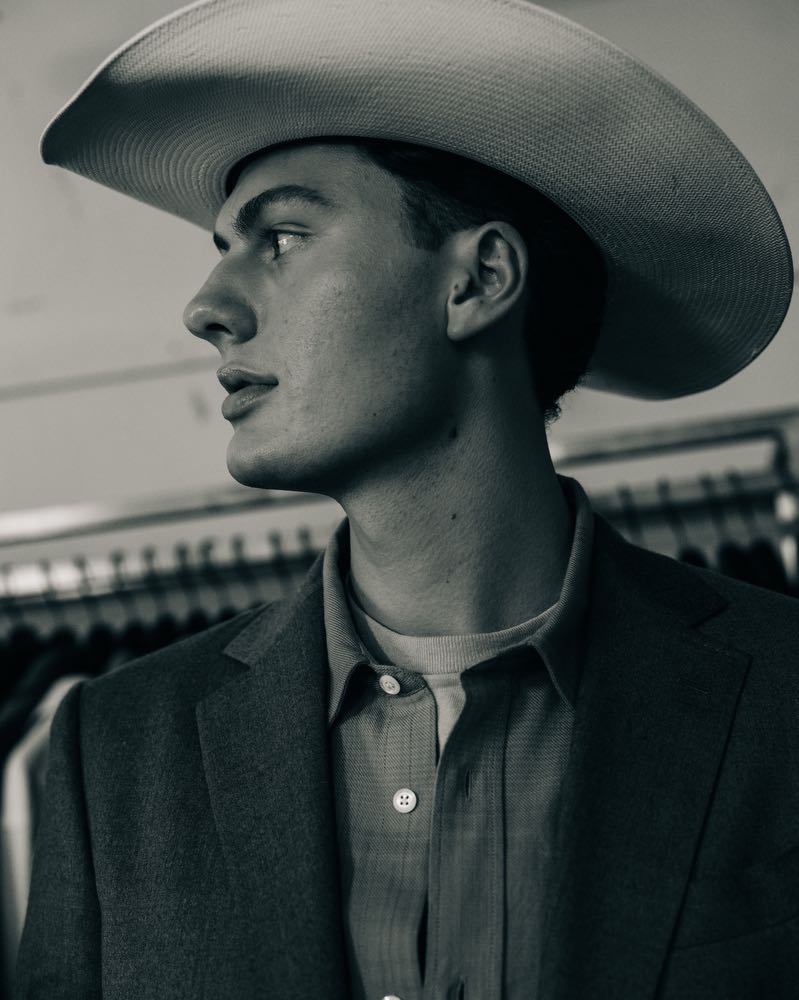 model, cowboy hat, designer, fashion designer