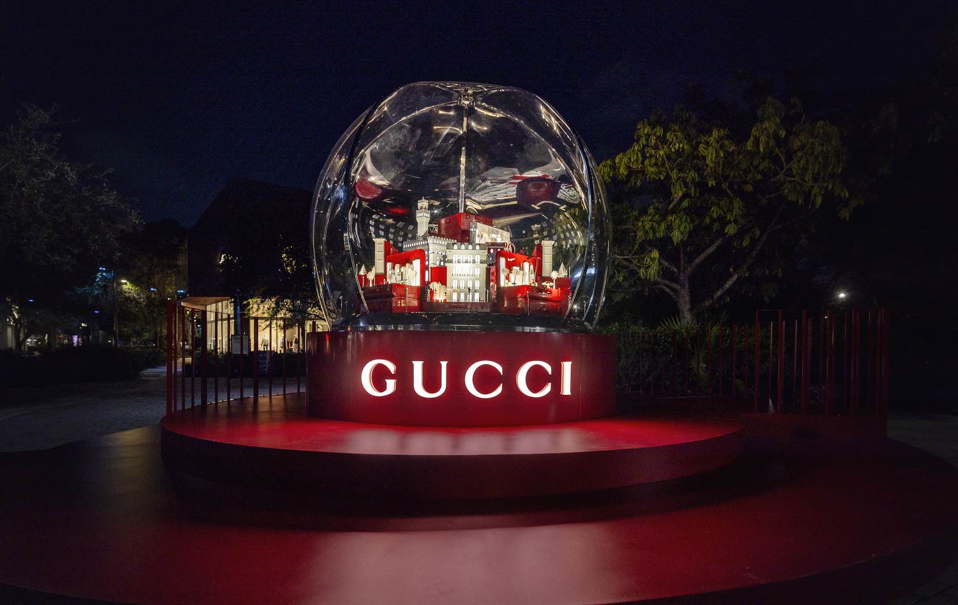 Gucci Unveils Snow Globe in Miami Design District